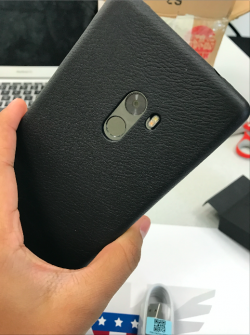 Is Xiaomi’s Mi Mix the Future of Phones? US Mobile Review Mi Mix leather case back of phone