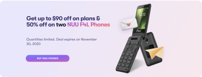 Save 50% on an NUU F4L and up to $90 for 3 months