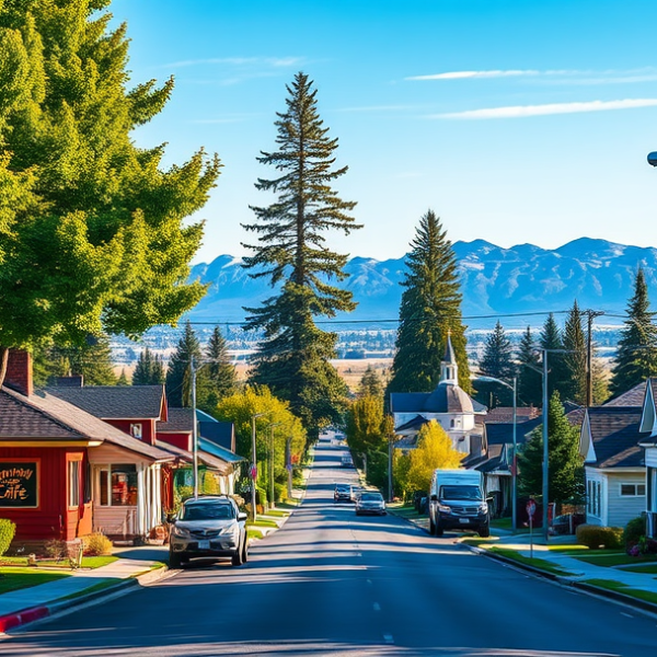 AT&T Coverage, Stores & Plans in Airport Heights Community Council, Anchorage AK 99508 A vibrant street scene in Anchorage's Airport Heights Community Council (ZIP 99508), showcasing cozy mid-century modern homes with pitched roofs and well-kept l