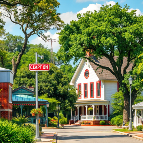 AT&T Coverage, Stores & Plans in Allendale-Lakeside, Shreveport LA 71103 A vibrant street scene in Allendale-Lakeside, Shreveport, LA (71103), showcasing a lush neighborhood with lush greenery and mature trees lining the sidewalks. I