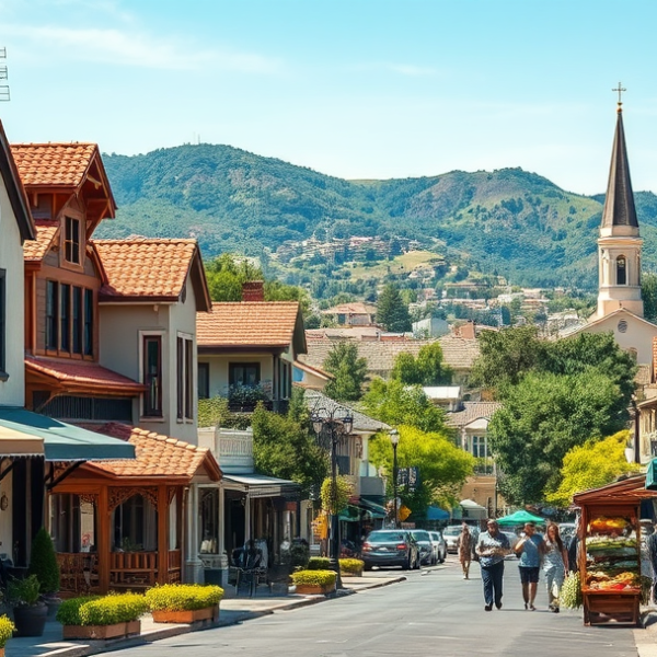 AT&T Coverage, Stores & Plans in Arlington Heights, Riverside CA 92504 A vibrant street scene in Arlington Heights, Riverside, CA (zip code 92504), showcasing a charming neighborhood with colorful murals depicting local history and