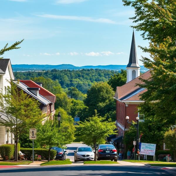 AT&T Coverage, Stores & Plans in Aspen Hill, Rockville MD 20853 A vibrant street scene in Aspen Hill, Rockville, MD 20853, showcasing a lush neighborhood with mature trees lining the sidewalks and well-maintained homes featu