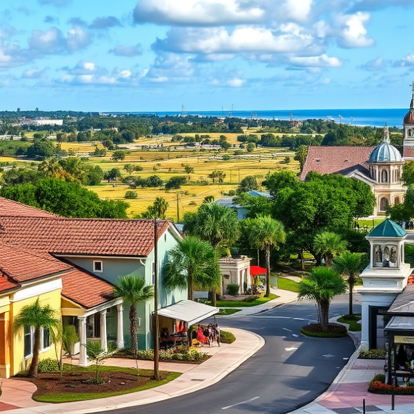 T-Mobile Plans, Coverage & Stores in Bayonet Point, Brooksville FL 34610 A vibrant street scene in Bayonet Point, Brooksville, FL (34610), showcasing a suburban neighborhood with charming single-family homes featuring pastel-colored