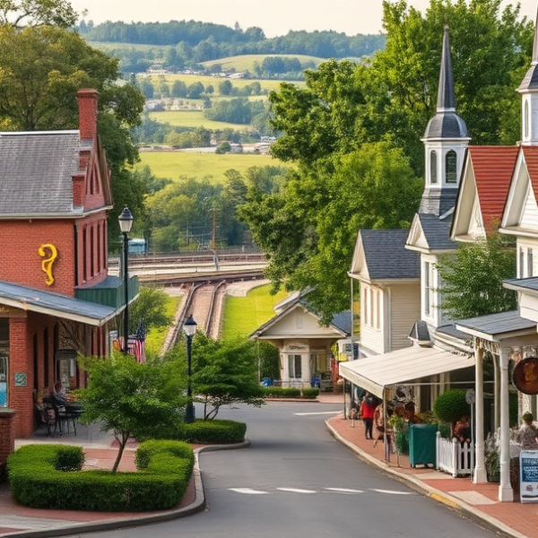 T-Mobile Plans, Coverage & Stores in Belton, Anderson SC 29624 A vibrant street scene in Belton, Anderson, SC (29624), capturing a cozy neighborhood with historic charm and Southern warmth. In the background, the iconic Bel