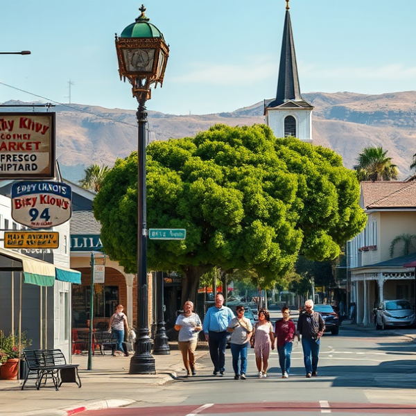 AT&T Coverage, Stores & Plans in Bixby Knolls, Long Beach CA 90807 A vibrant street scene in Bixby Knolls, Long Beach, CA 90807, showcasing a lively neighborhood with colorful murals depicting local history and community pride