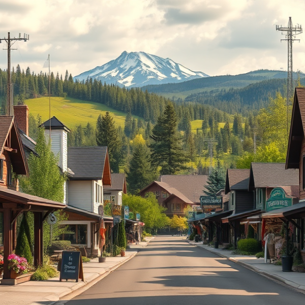 T-Mobile Plans, Coverage & Stores in Black Forest, Colorado Springs CO 80908 A realistic street scene in Black Forest, Colorado Springs, CO 80908, showcasing lush green landscapes and rolling hills in the background, with distant views o