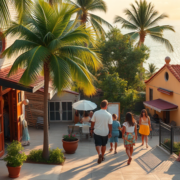 AT&T Coverage, Stores & Plans in Boulevard Heights, Hollywood FL 33024 A vibrant street scene in Boulevard Heights, Hollywood, FL (33024), featuring colorful murals depicting local culture and wildlife along brick walls, with a coz
