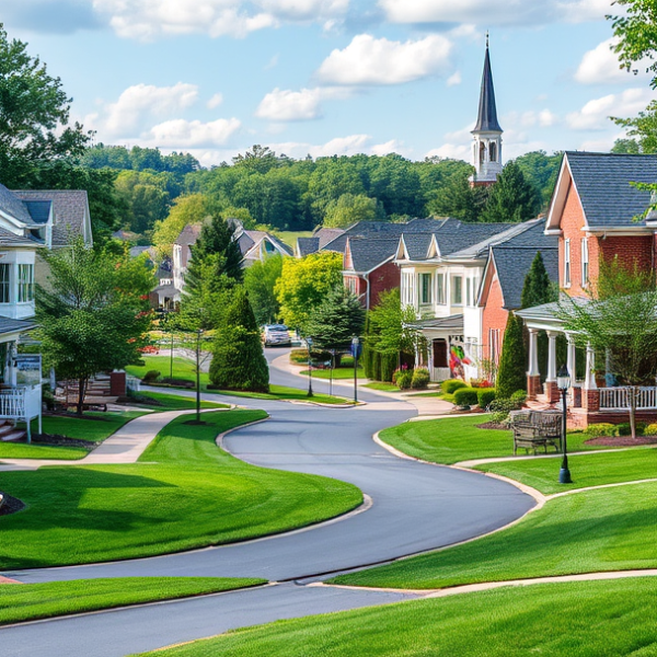 T-Mobile Plans, Coverage & Stores in Broadlands, Leesburg VA 20175 A vibrant street scene in Broadlands, Leesburg, VA (20175), showcasing lush green lawns and winding sidewalks lined with charming suburban houses featuring bric