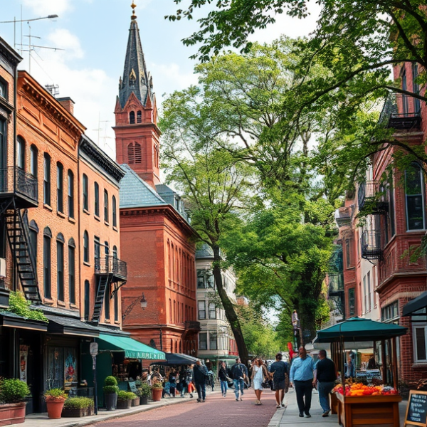 T-Mobile Plans, Coverage & Stores in Center City West, Philadelphia PA 19110 A vibrant street scene in Center City West, Philadelphia, PA 19110, showcasing a bustling urban environment with historic brick rowhouses featuring ornate facad