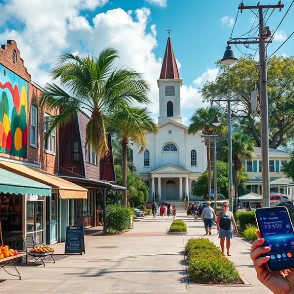 T-Mobile Plans, Coverage & Stores in Central Corals, Fort Lauderdale FL 33335 A vibrant street scene in Central Corals, Fort Lauderdale, FL (zip 33335), showcasing colorful murals depicting marine life and local history adorning the walls
