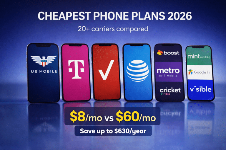 Cheap phone plans in 2026: 20+ carriers ranked by price