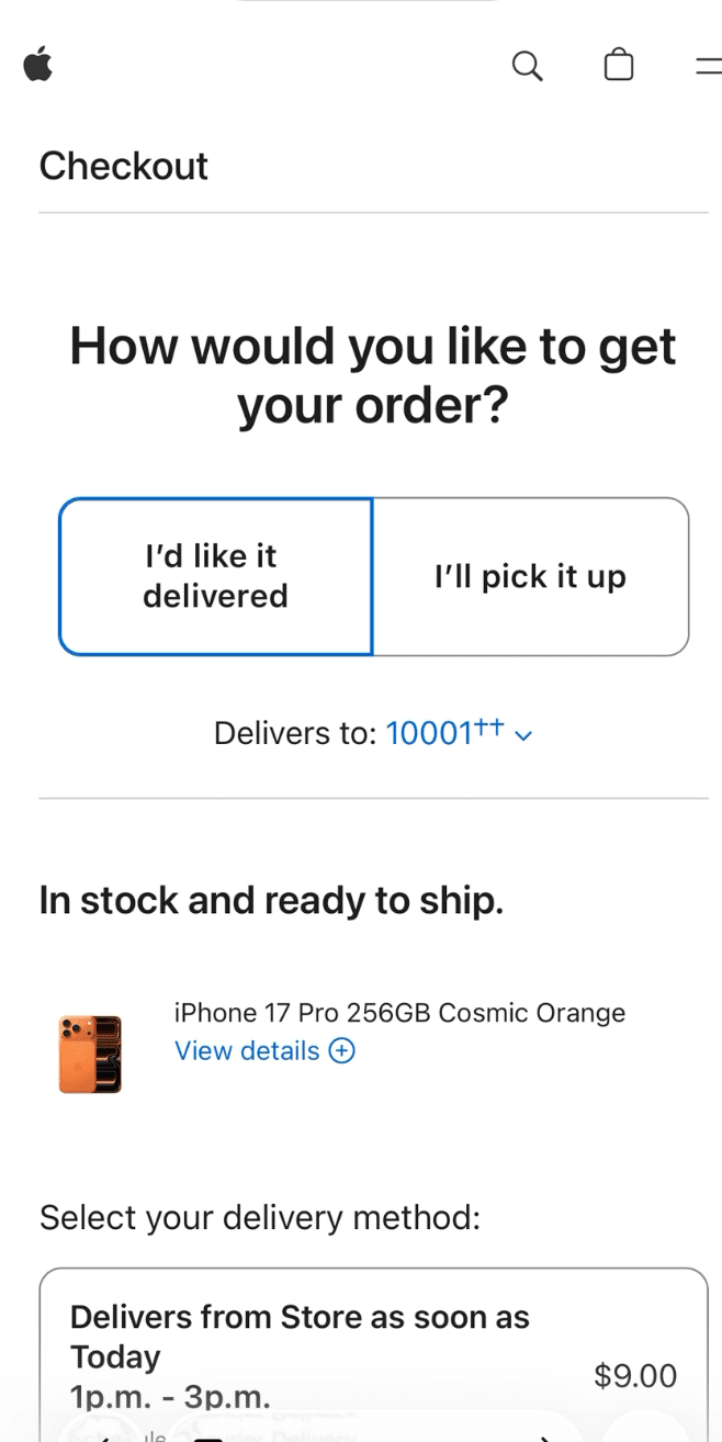 Availability and delivery options vary by order.
